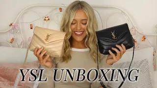 Saint Laurent Loulou Luxury Bag Unboxing And Review - YSL Toy Loulou Sizing - Black And Beige