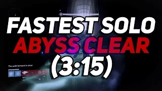 Destiny - Fastest Solo Crota's End Abyss in 3:15!