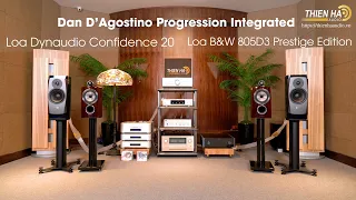 Loa B&W 805D3 Prestige VS Loa Dynaudio Confidence 20 Ampli Tham Chiếu Dan D'Agostino Progression