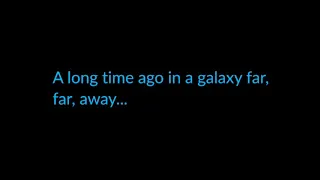 Respect to Kathleen Kennedy / A Long time ago in a Galaxy far, far away...