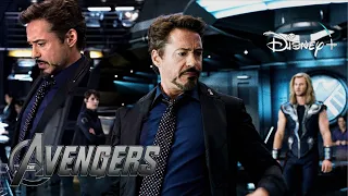 The Avengers | Tony Stark “That Man Is Playing Galaga” Scene | Disney+ [2012]