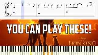 3 easy Lion King songs on piano (The Lion Sleeps Tonight, Hakuna Matata, Circle of Life)