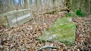 I FOUND Them HIDDEN in the WOODS Behind a 1800s Cemetery  | Graveyard Exploration 539