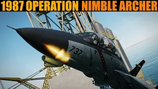 1987 USN Operation "Nimble Archer" In Persian Gulf | DCS WORLD Reenactment