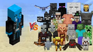 Insane Fight: Megispeller vs All Mobs Fight in Minecraft x100