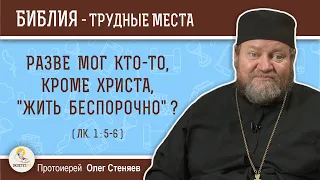 Разве мог кто-то, кроме Христа, "жить беспорочно" ? (Лк.1:5-6)  Протоиерей Олег Стеняев