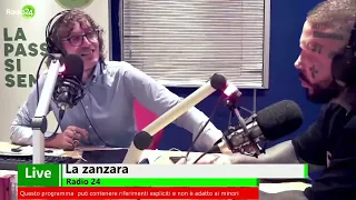 Il Brasiliano in studio a Roma con Cruciani e Parenzo - La Zanzara 14.9.2022