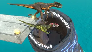 Jumping animals into the bloop's mouth - Animal Revolt Battle Simulator