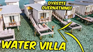 Overnatter i den VILDESTE WATER VILLA på MALDIVERNE!