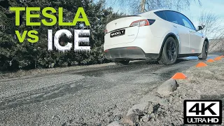Tesla Model Y - RWD or AWD, how good is it on ice?