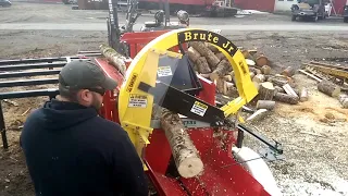 Testing the up and coming Brute Jr Firewood Processor from Hud-son Forest