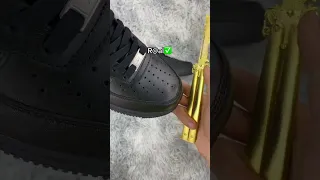 Nike Air Force 1 Black Real vs Fake difference,Have you noticed this before?