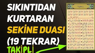 Sıkıntıdan Kurtaran Sekine Duası (19 Tekrar ve Takipli)