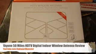 1byone 50 Miles HDTV Digital Indoor Window Antenna Review