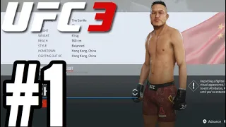 UFC 3 Bantamweight Career Mode Walkthrough Part 1 - DEBUT!