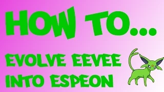 Pokemon ORAS How to Evolve Eevee into Espeon