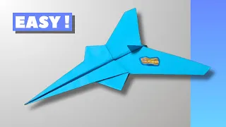 EASY Paper Airplane That Flies FAR | How to Make Paper Plane