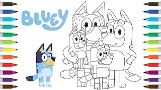 Bluey Coloring Book Page | Bluey Bingo Bandit Chili | Jack Shore/KORA - Memory Nights [NCS Release]