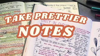 How to Take AESTHETIC Notes + Real-Time Practice