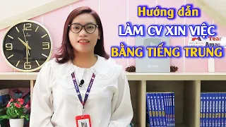 Hướng Dẫn Làm CV Phỏng Vấn Xin Việc Bằng Tiếng Trung Hiệu Quả | Học Tiếng Trung