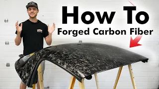 How To Skin Parts in Forged Carbon Fiber | DIY Chopped Carbon Fiber Tutorial