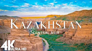 FLYING OVER KAZAKHSTAN (4K UHD) - Relaxing Music Along With Beautiful Nature Videos - TV 4K UHD