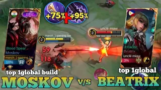 TOP GLOBAL MOSKOV V/S TOP GLOBAL BEATRIX 😜🔥 WHO WILL WIN// TOP GLOBAL MOSKOV ~MLBB 🔥😜