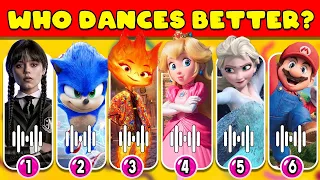 Who dances better ?The Super Mario Bros,Sing 2,Elemental,Ruby gillman, Miraculous | Winquiz