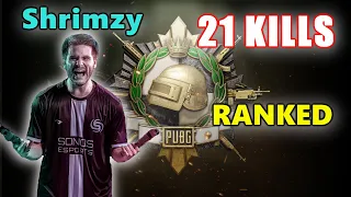 PUBG RANKED - Soniqs Shrimzy - 21 SOLO KILLS - SQUADS