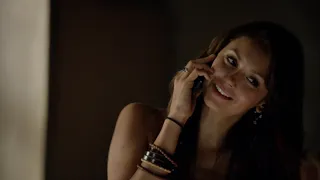 TVD 5x1 - Elena tells Damon about her roommate, Katherine shows up at his house | Delena Scenes HD