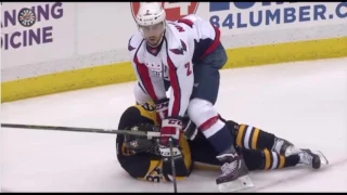 SIDNEY CROSBY - CROSS CHECKED in the FACE by NISKANEN (Leaves Game) May 1
