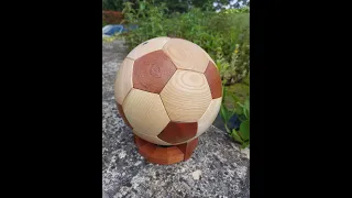 Réalisation Ballon Foot en Bois