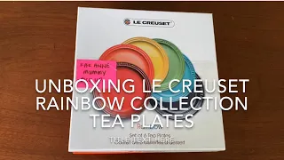Unboxing - LE CREUSET Rainbow Collection Tea Plates