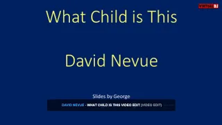 David Nevue   What Child is This  karaoke