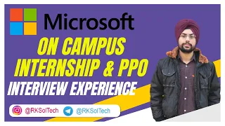 How to get PPO In Microsoft | Interview Experience, the Selection process in detail | Ft. Jobandeep