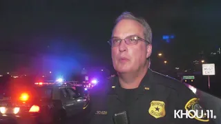 Raw Video: Pedestrian dies after being struck crossing Katy Freeway