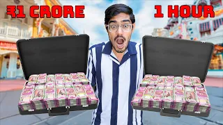 Spending 1,00,00,000 Rupees in 1 Hour Challenge | एक घंटे में उड़ा दिए एक करोड़