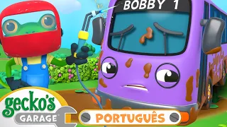 Bobby Andando em Zigue-Zague! | 1 HORA DO GECKO! | Desenhos Animados Infantis em Português