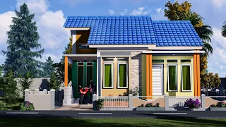 Rumah Minimalis  Modern 8 x 8 M  cocok untuk lahan sempit || Gratis  Anggaran Biaya Pembuatan Rumah