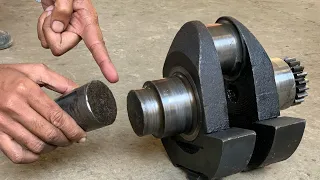 We Connected the Broken peter Engine Crankshaft to the Mass with Limited Sources