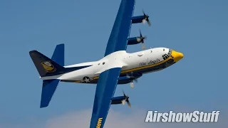 Blue Angels C-130 "Fat Albert" Practice - Spirit of St Louis Airshow 2016