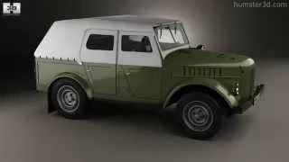 GAZ 69A 1953 by 3D model store Humster3D.com