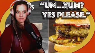 Bartender Reacts I Cooked 100 Years of Burgers-Guga Foods *Um...Yum? Yes please!"