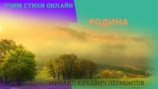 Учим стихи онлайн "Родина" Люблю Отчизну я, но странною любовью Лермонтов М.Ю.