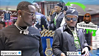 GUNNA runs into BLACC ZACC making a CRAZY custom pendant at Jewelry Unlimited