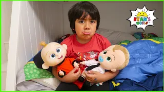 Ryan pretend play babysitting with 1 hr fun kids story!!!