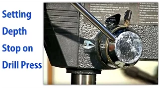 Setting the Depth Stop on a Drill Press -  woodworkweb