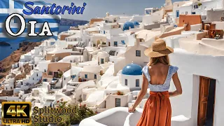 Oia: Luxury Escape in Santorini Cliffside Paradise (4K Walking Tour) 2024