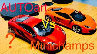 Comparison Review | McLaren MP4-12C AUTOart Vs Minichamps!