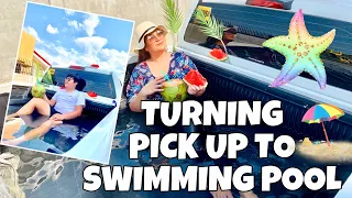 TURNING PICK UP TRUCK TO SWIMMING POOL | Pool Party